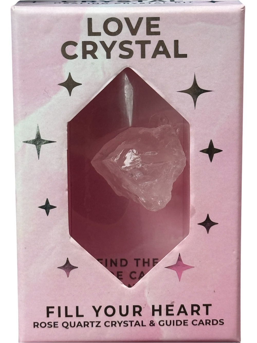 NWT Rose Quartz Crystal Accent — Pale Pink